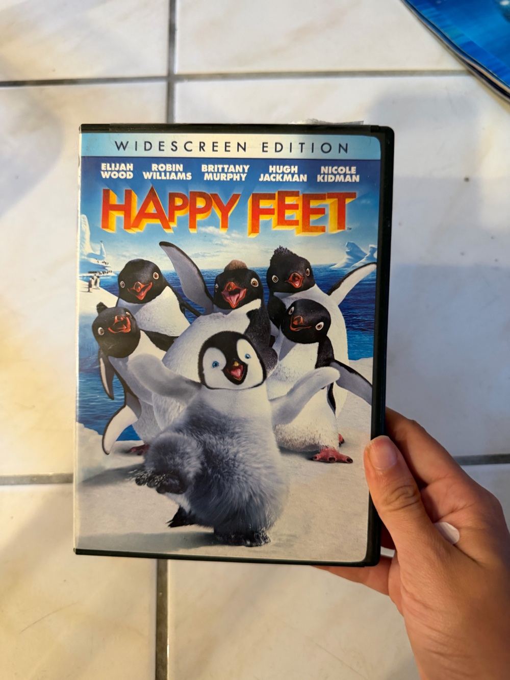 Happy Feet DVD - White and Black Penguin Cover